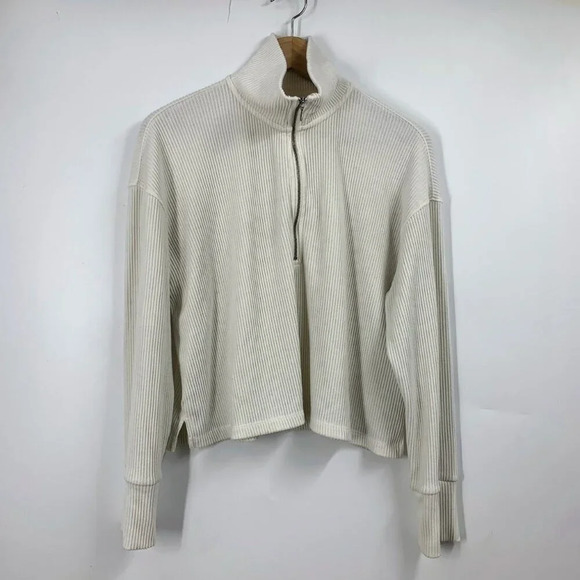 Abercrombie & Fitch Women's Soft A&F Cozy Ribbed Relaxed Long Sleeve Size M‎ - Picture 1 of 11